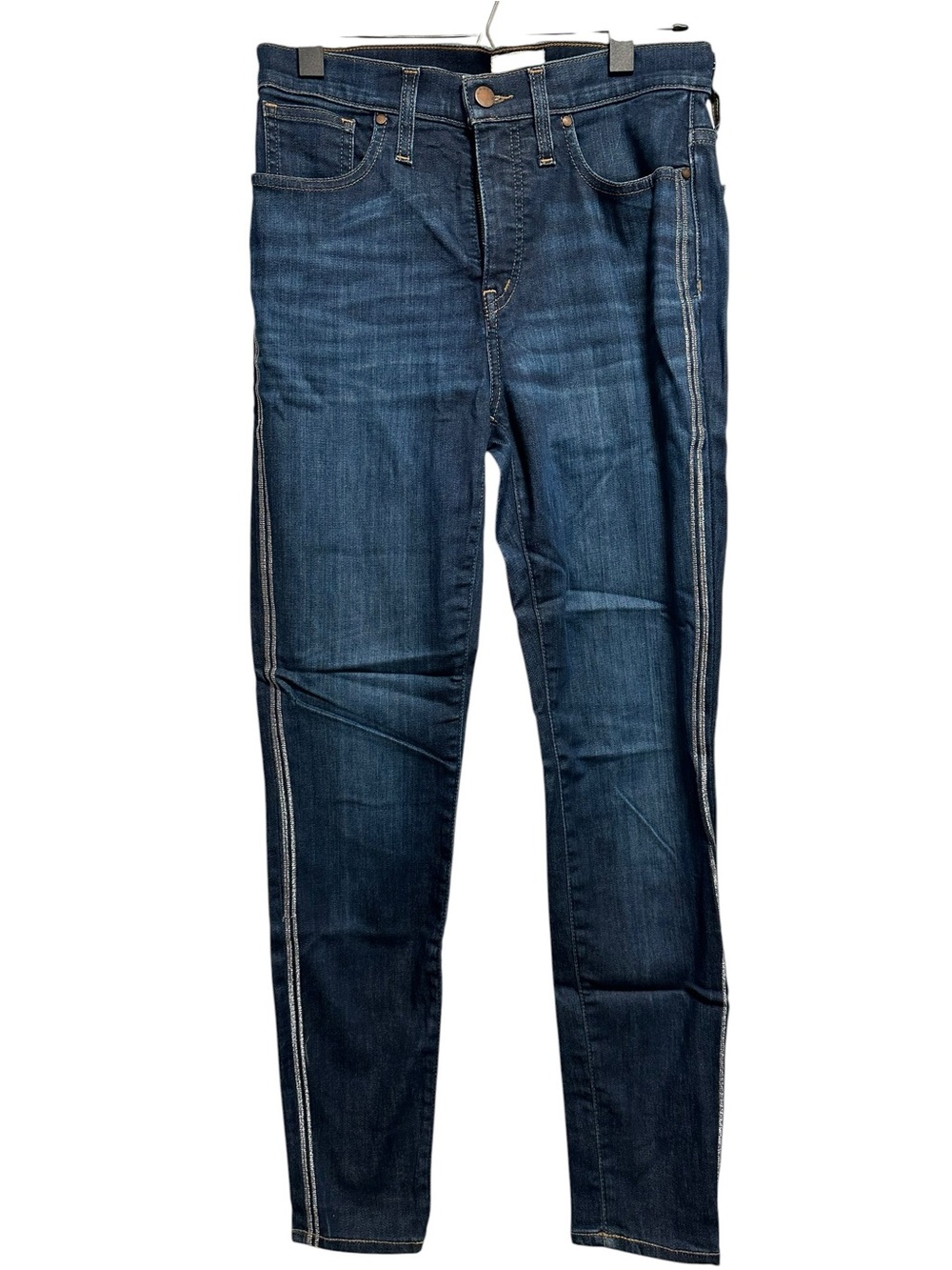 CASLON Women’s Dark Wash Skinny Jeans Side Stripe Stretch Denim